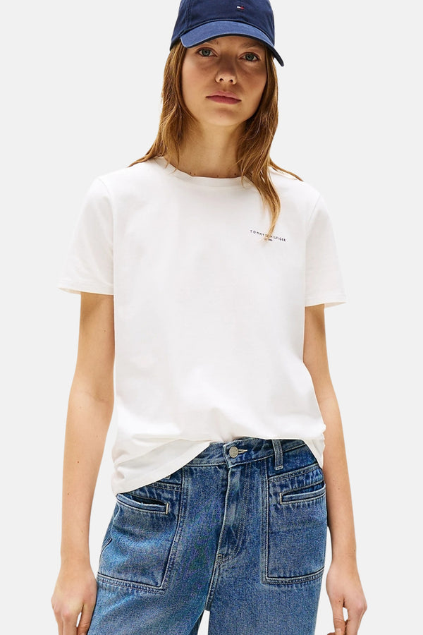 Top (korte mouwen) Ecru - TOMMY HILFIGER