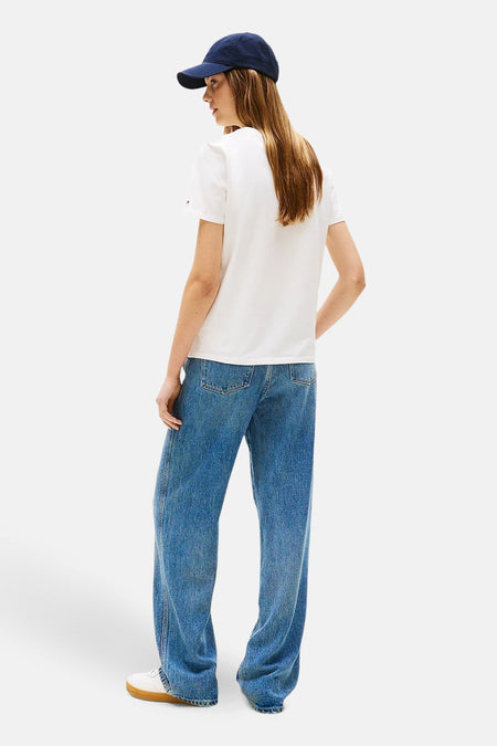 Top (korte mouwen) Ecru - TOMMY HILFIGER