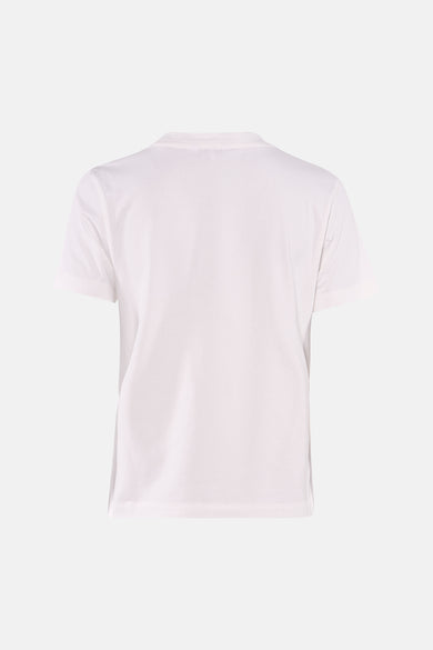 T-shirt blanc à manches courtes de TOMMY JEANS, dos uni.