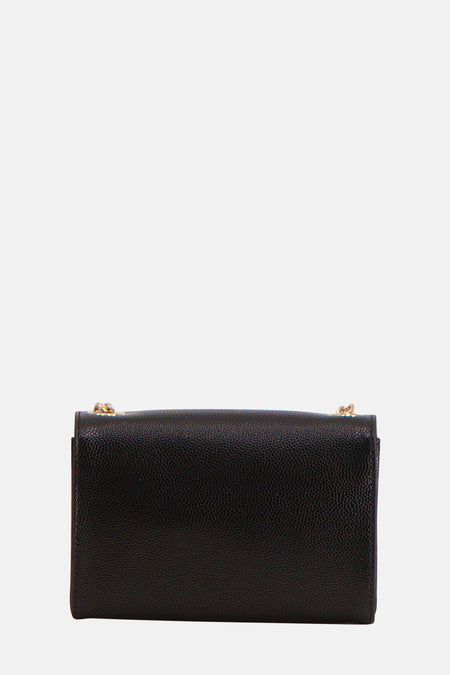 Zwarte schoudertas van VALENTINO BAGS, met gouden ketting details.
