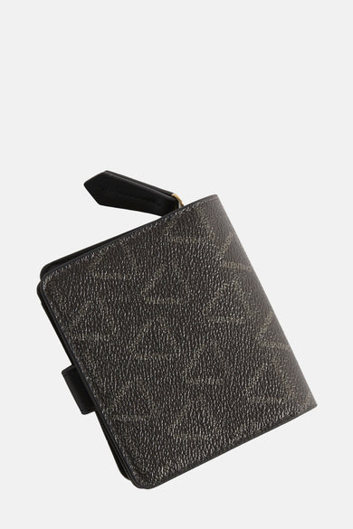 Portefeuille noir VALENTINO BAGS, avec un fin motif logotipo et une bride en cuir noir.