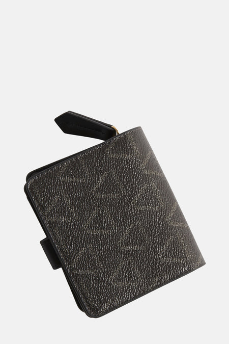 Portefeuille noir VALENTINO BAGS, avec un fin motif logotipo et une bride en cuir noir.