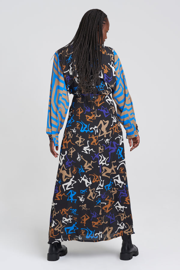 Jurk (lang) Zwart - YOUNG DESIGNERS X ZEB