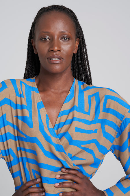 Robe longues Bleu - YOUNG DESIGNERS X ZEB