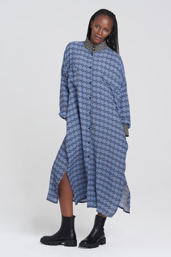 Jurk 3/4 Blauw - YOUNG DESIGNERS X ZEB