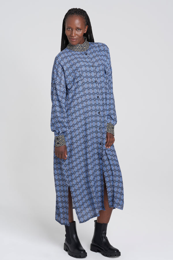 Jurk 3/4 Blauw - YOUNG DESIGNERS X ZEB