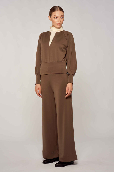 Blouse - bruin