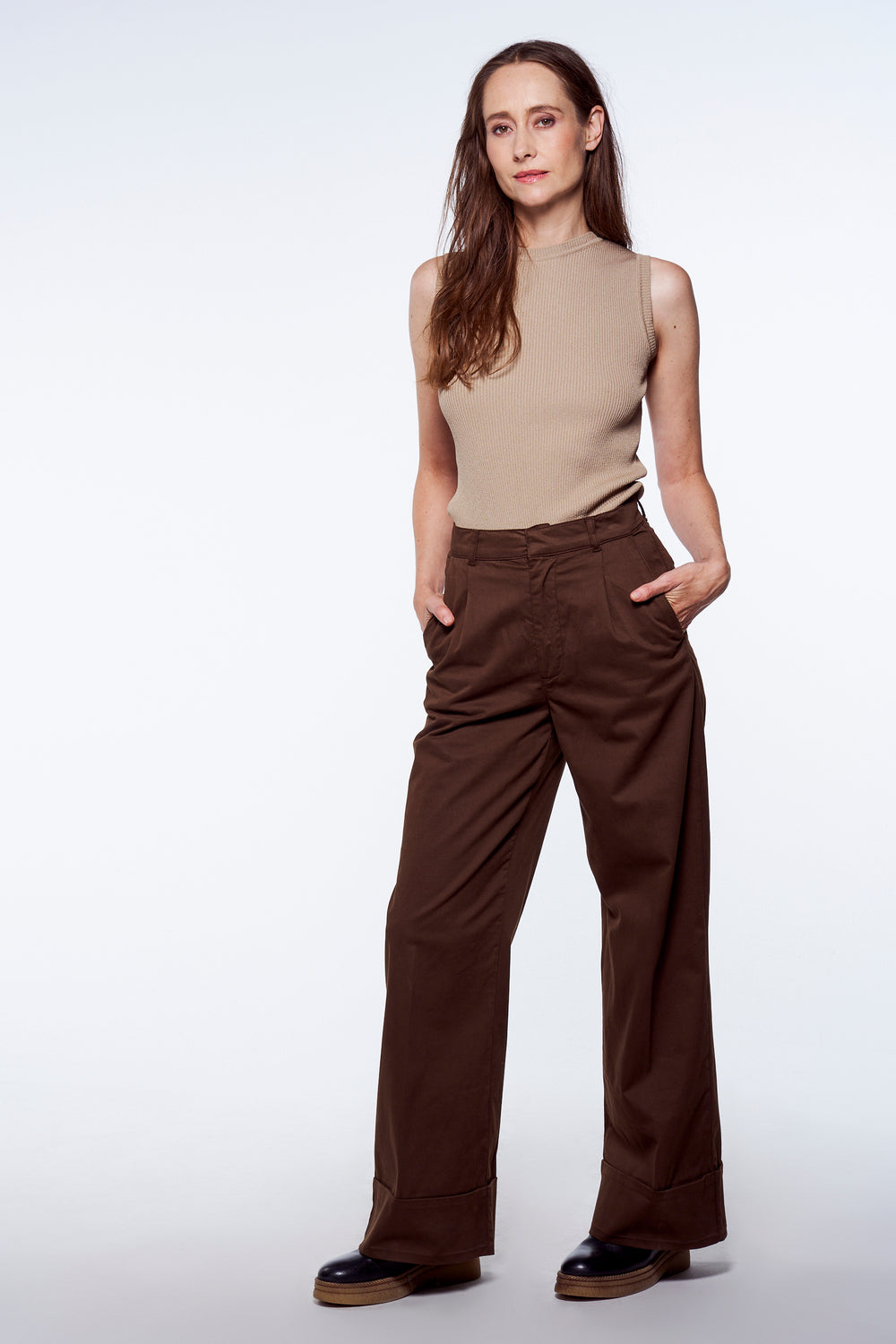 Top (zonder mouwen) Beige - YŪGEN