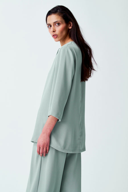 Blouse (lange mouwen) Groen - YŪGEN