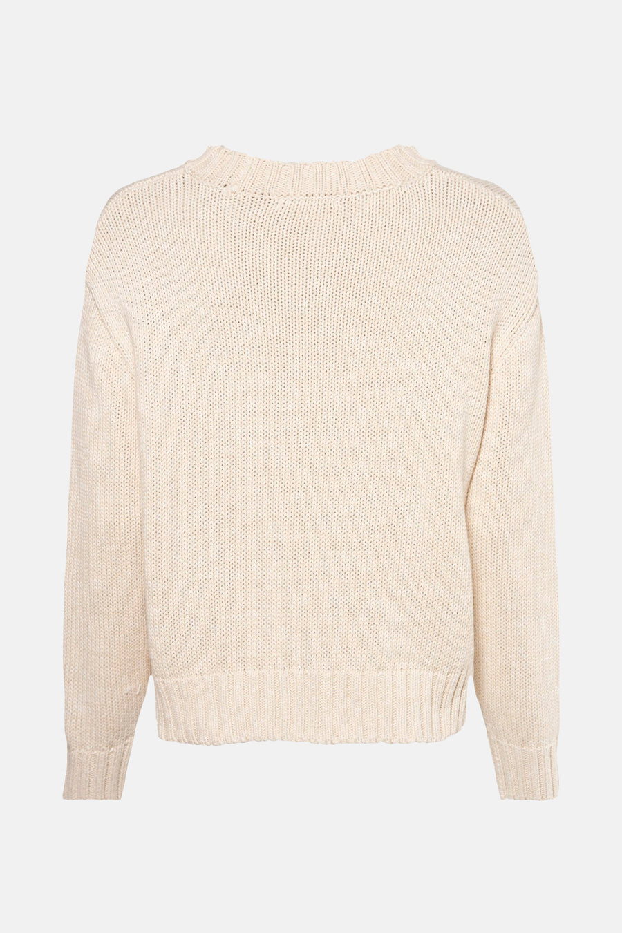 Pull met ronde hals - beige - HAILYS
