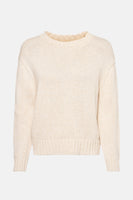 Pull met ronde hals - beige