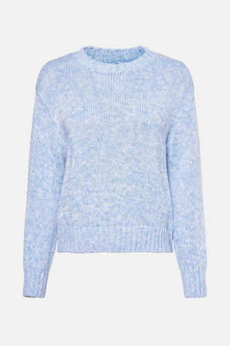 Pull met ronde hals - blauw - HAILYS