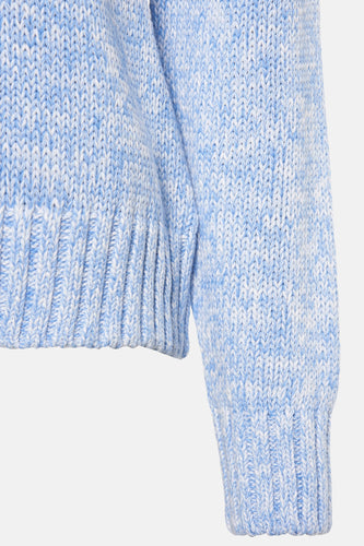 Pull met ronde hals - blauw - HAILYS