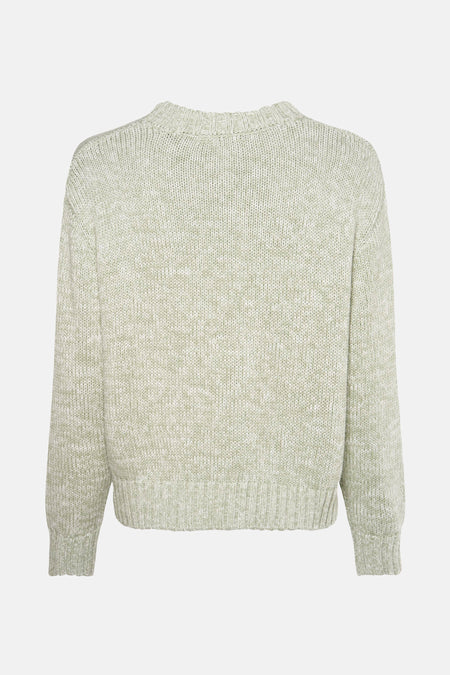Pull met ronde hals - Groen