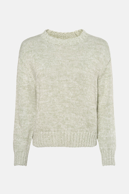 Pull met ronde hals - Groen