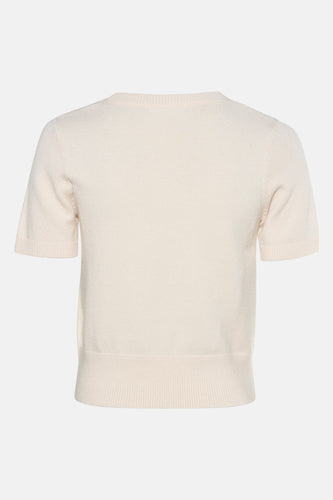 Pull met ronde hals - ecru - HAILYS - 3