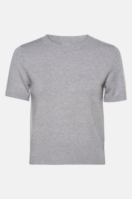 Pull met ronde hals - grijs