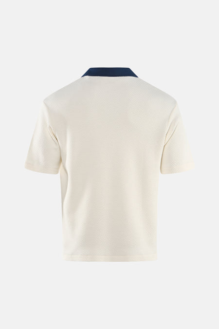 Polo met korte mouwen - ecru