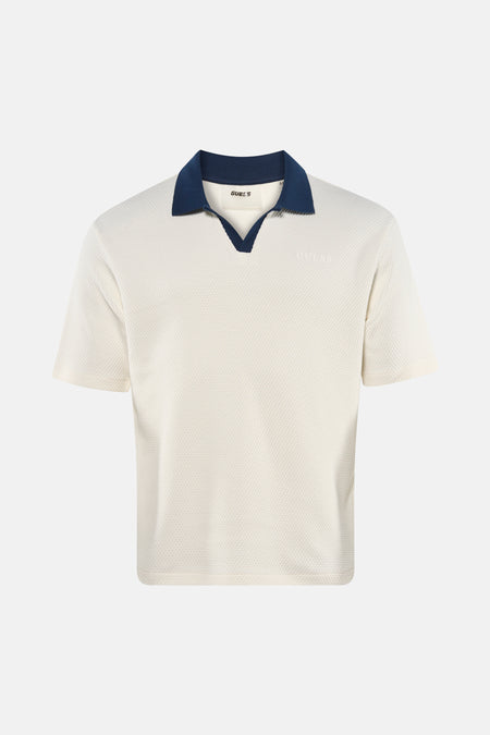 Polo met korte mouwen - ecru