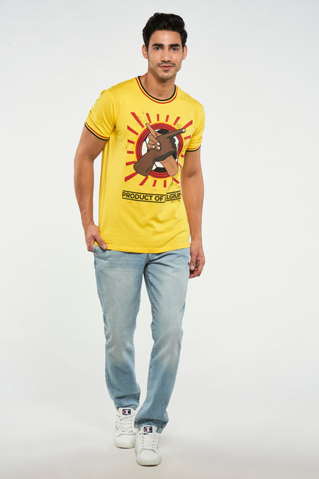 T-shirt (manches courtes) Jaune - ZEB STYLE LAB