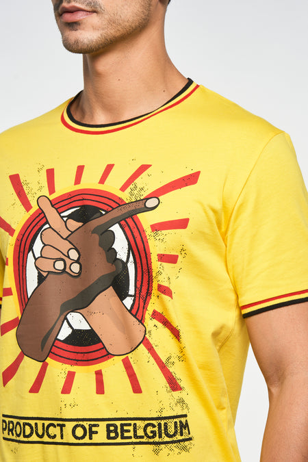 T-shirt (manches courtes) Jaune - ZEB STYLE LAB