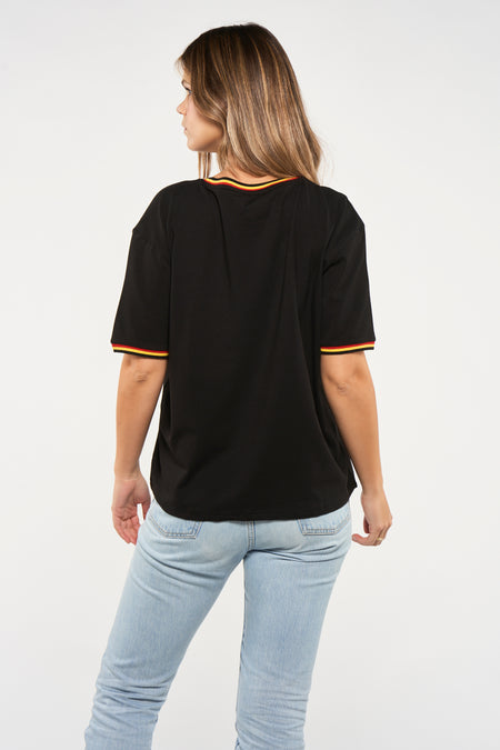 T-shirt (korte mouwen) Zwart - ZEB STYLE LAB