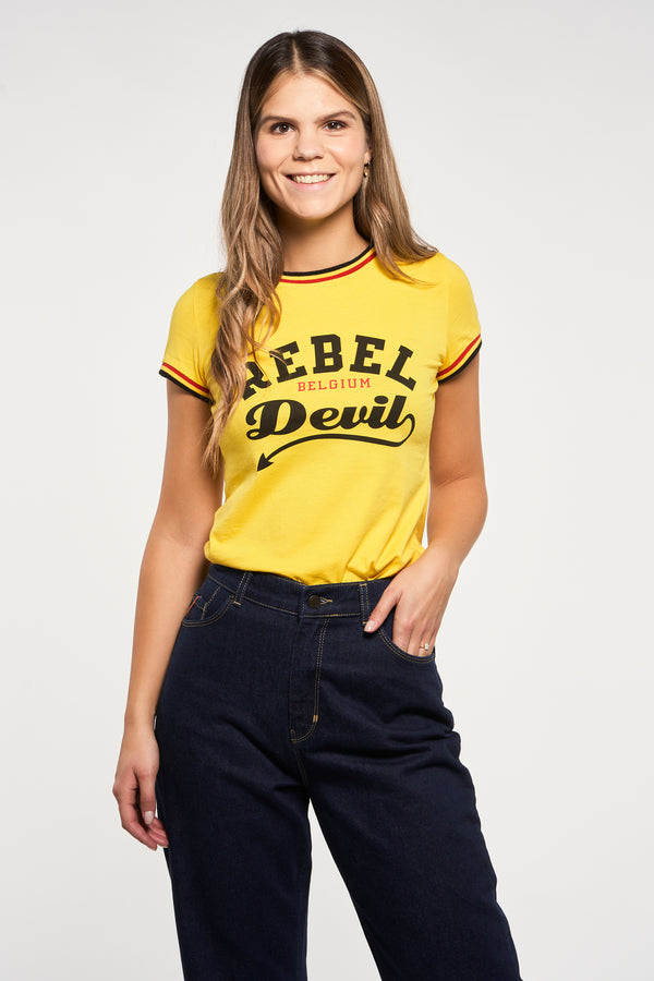 T-shirt (manches courtes) Jaune - ZEB STYLE LAB